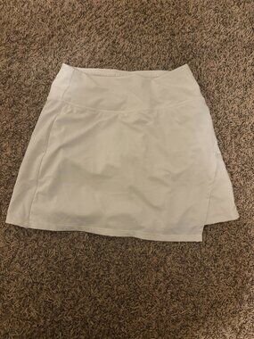 Athleta Volley Skort XXS Xtra Xtra Small White Pull On Pocket Mesh Undershorts